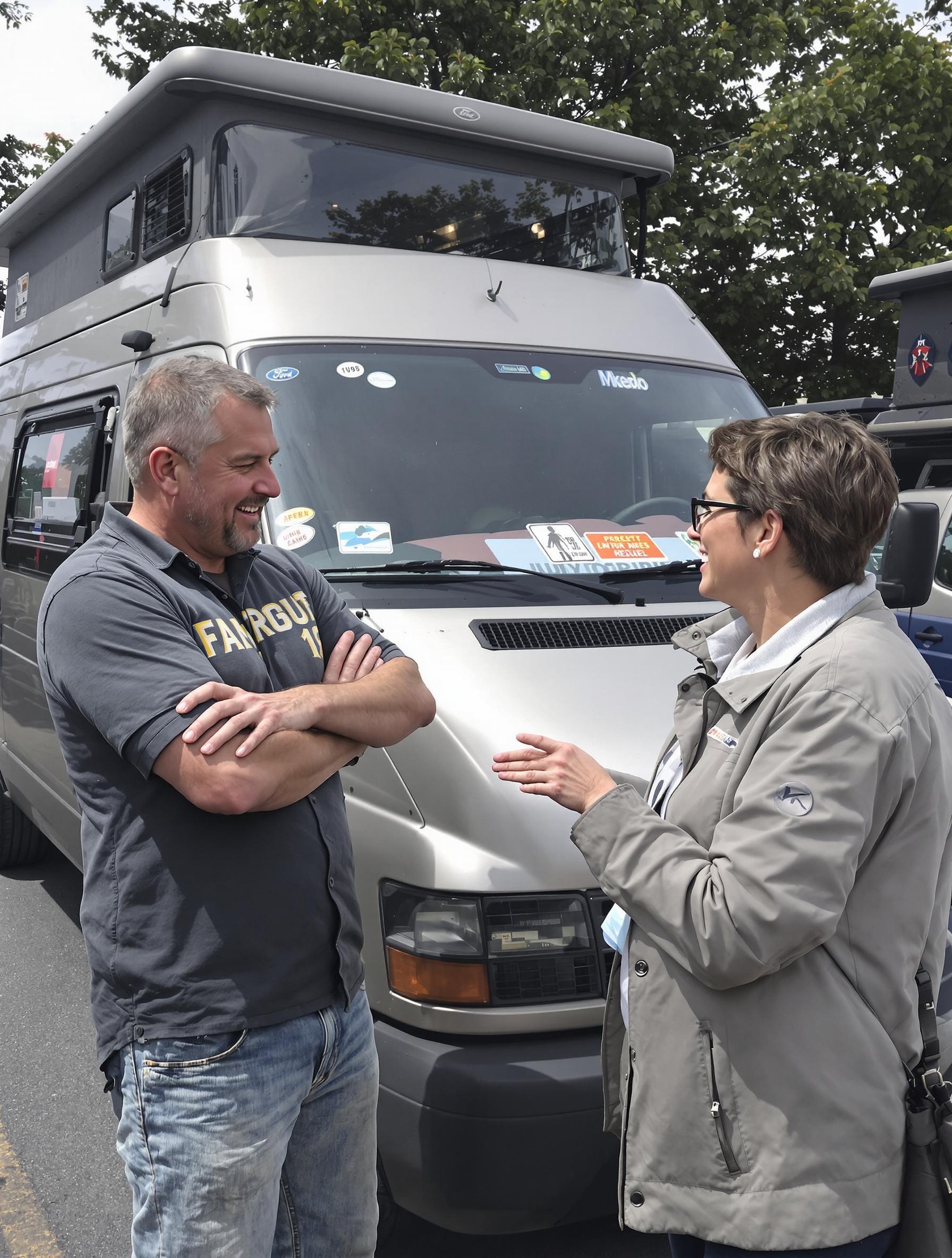 Négociation entre particuliers Ford Transit camping-car occasion terrain connaisseur
