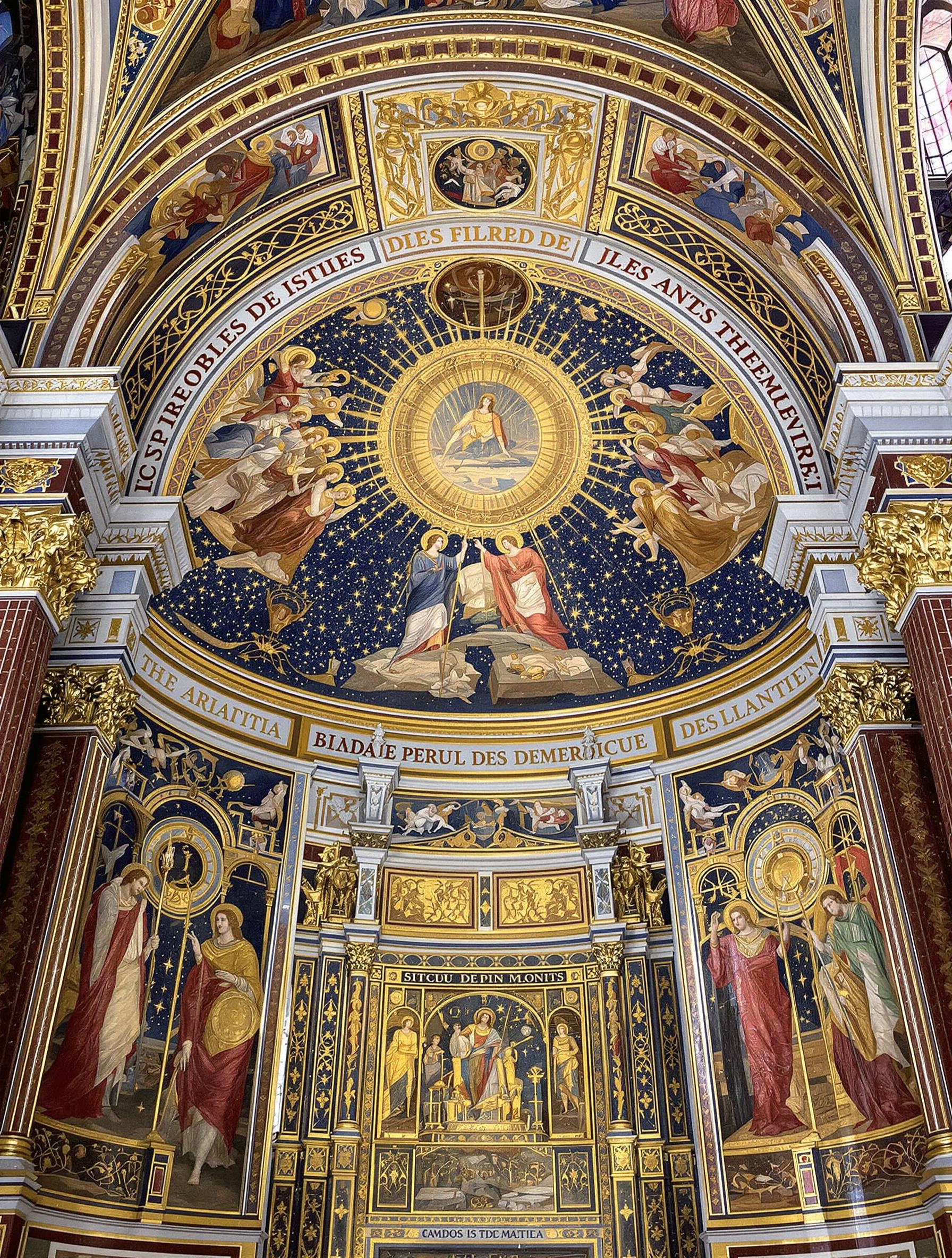 Arc triomphal mosaïque Sainte-Marie-du-Trastevere prophètes Apocalypse