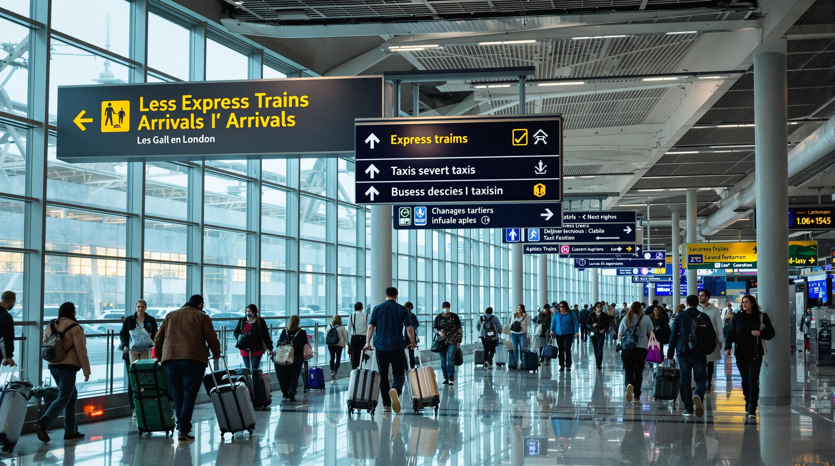 Transports depuis les aéroports de Londres : train, bus, taxi