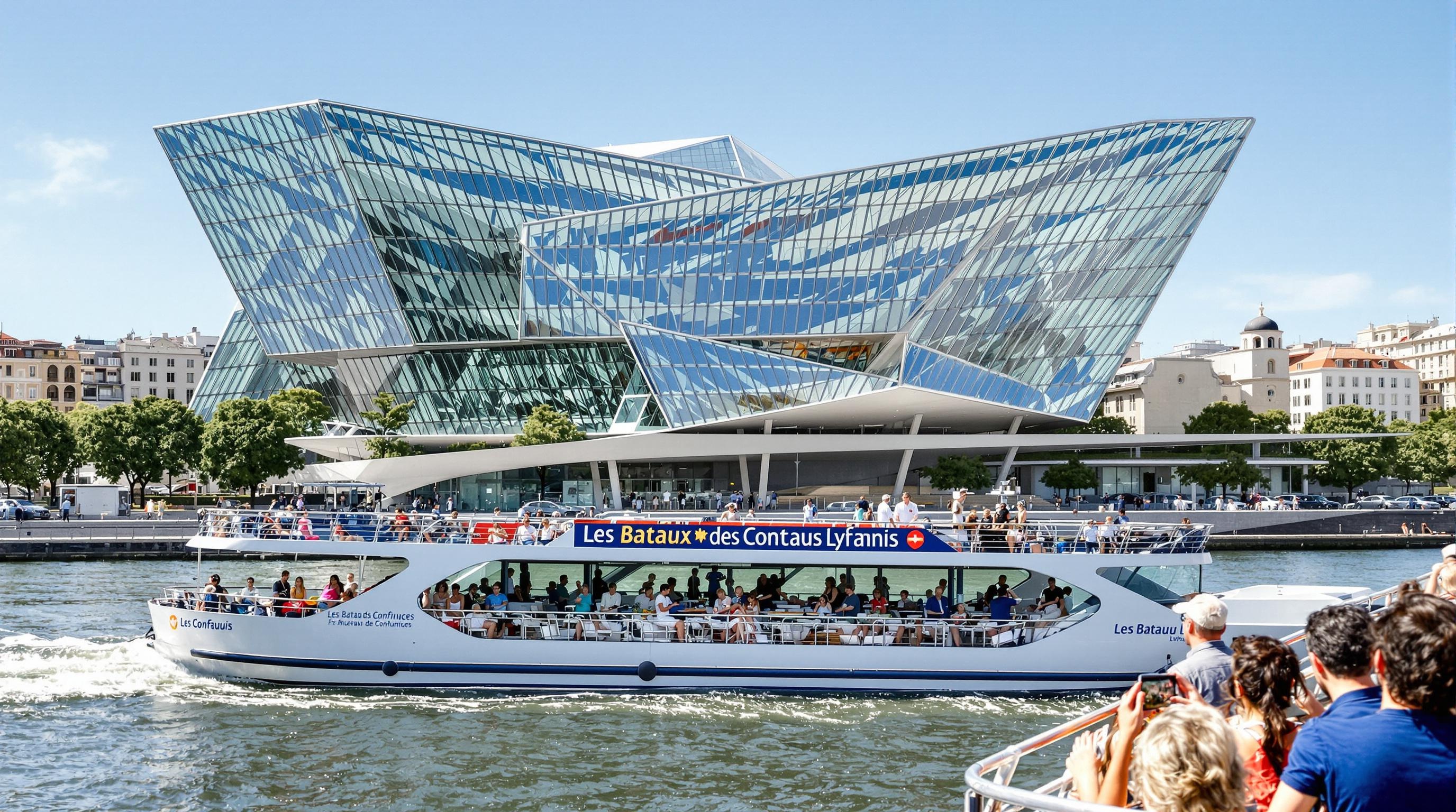 bateau de croisière fluviale Les Bateaux Lyonnais sur la Saône à Lyon