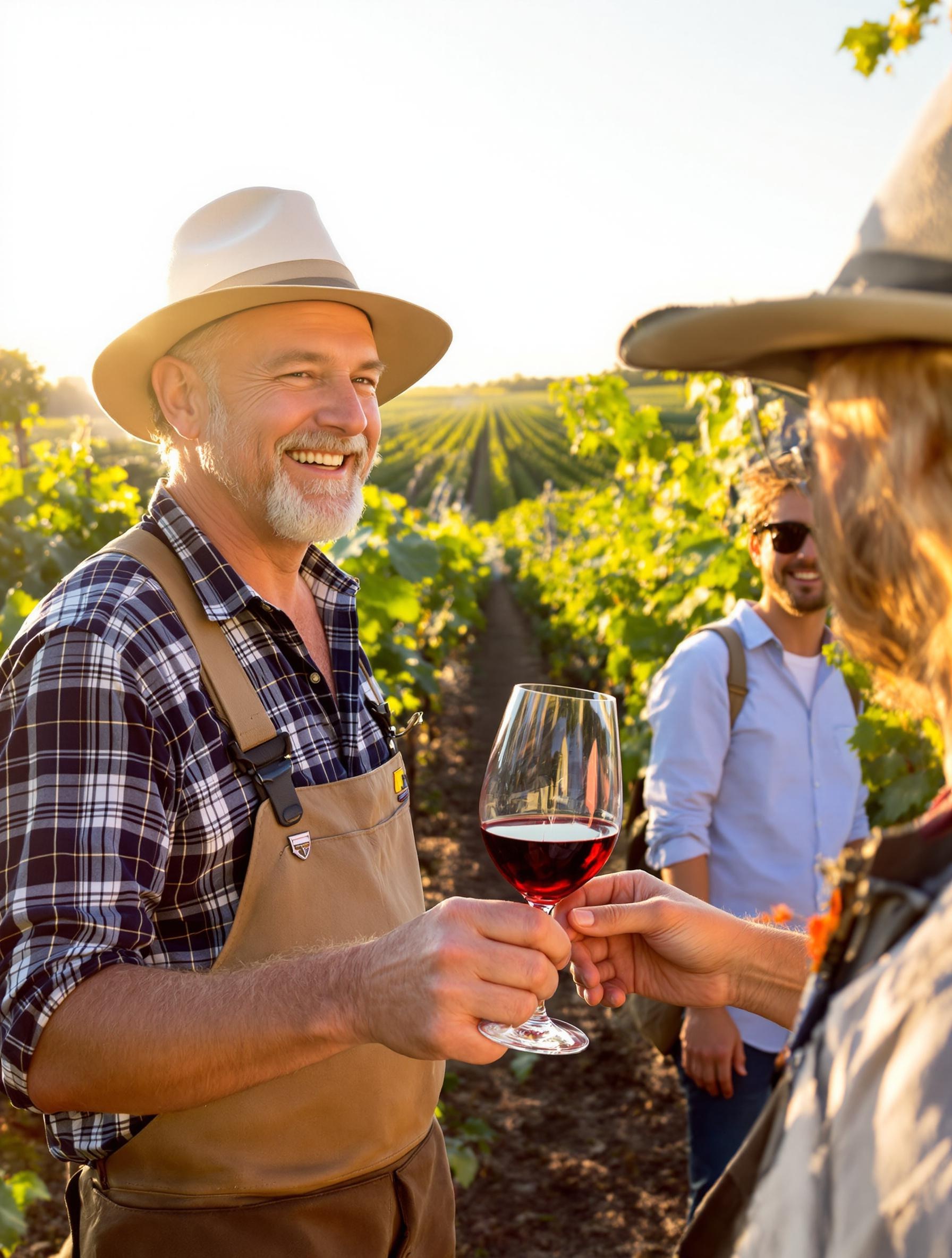 Camping-car dans les vignes chez un vigneron passionné