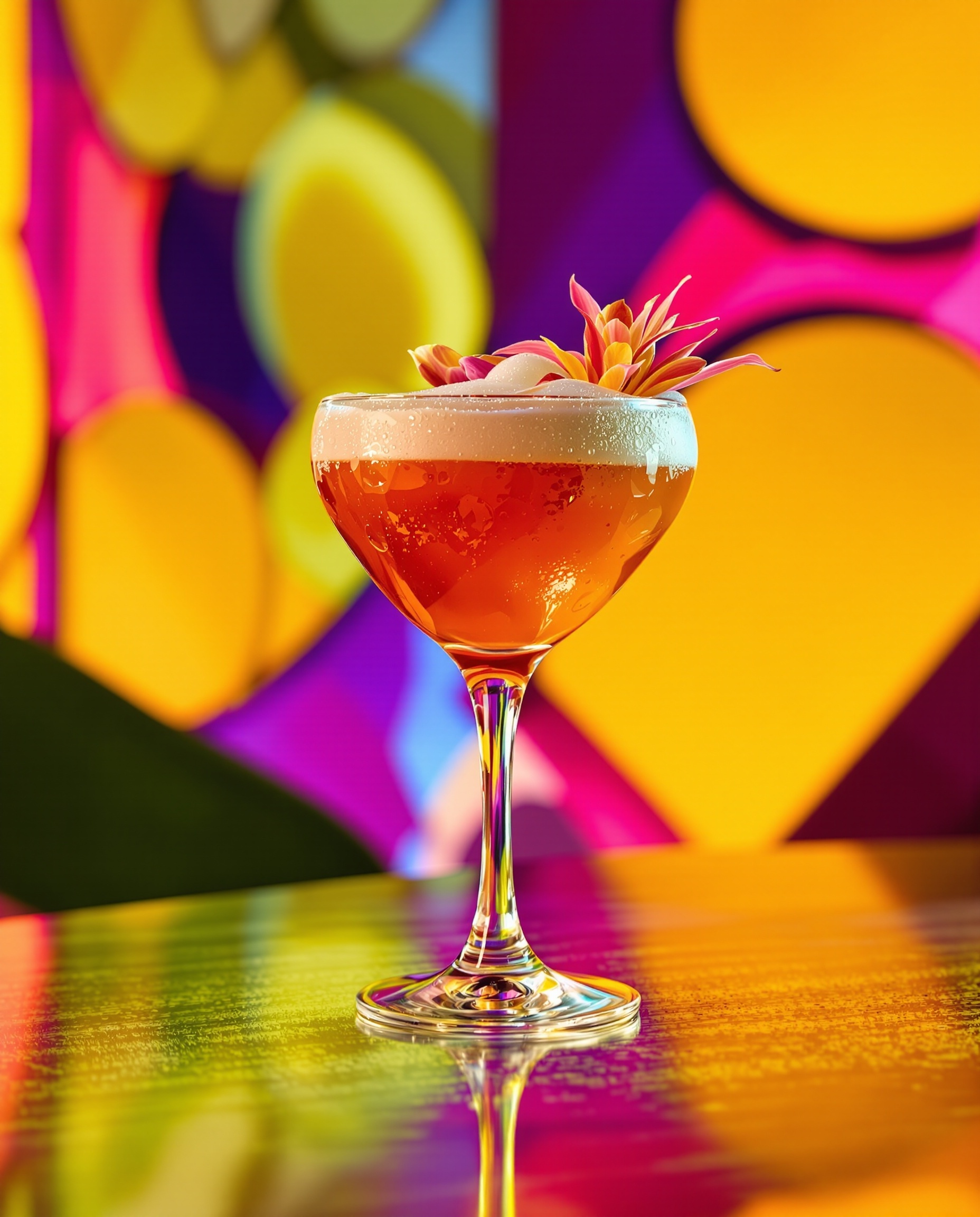 Cocktail créatif Lyon bar innovant garniture artistique moderne