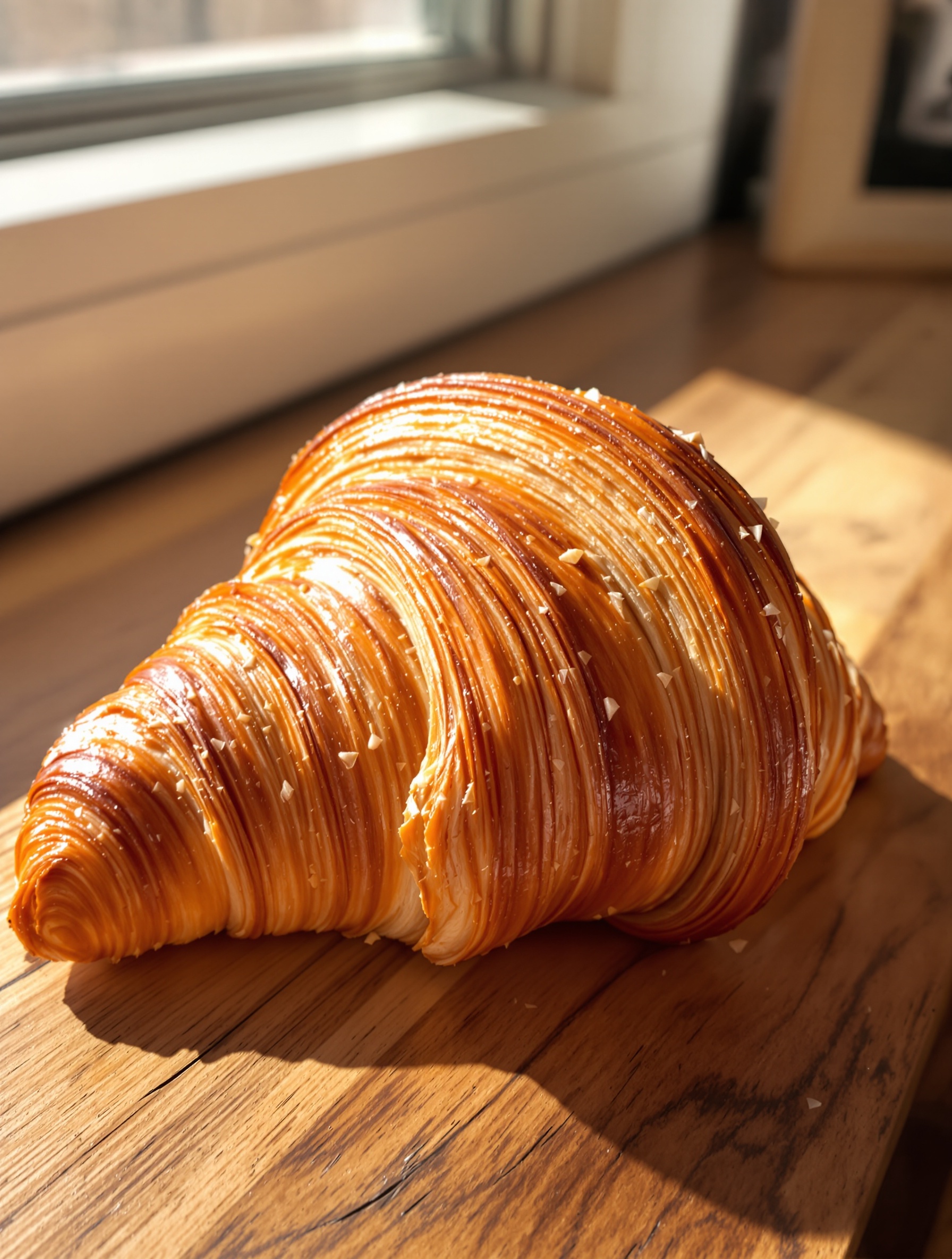 Croissant parfaitement feuilleté de la Boulangerie Brice