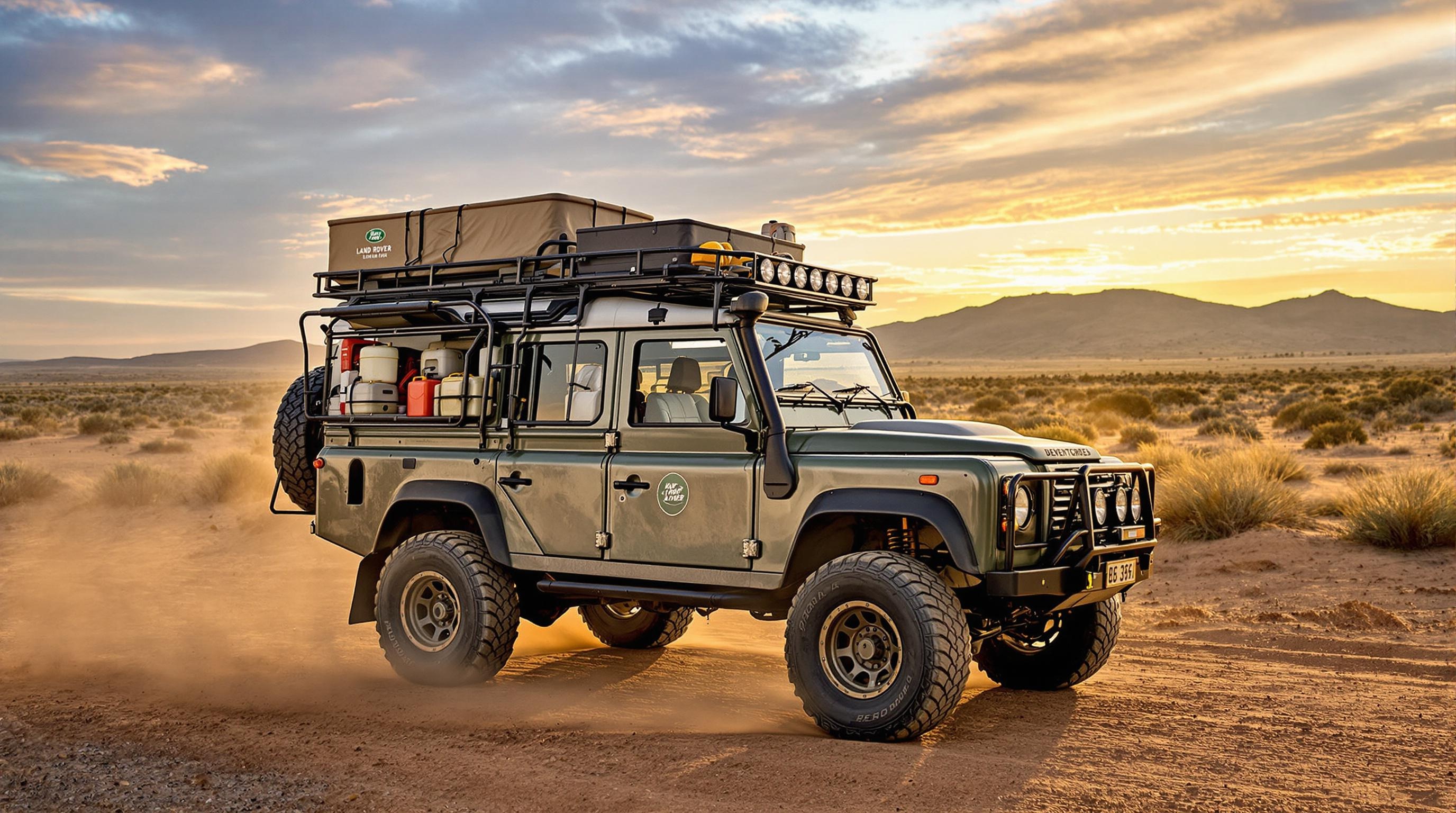 Defender 110 avec box coulissante testé sur piste