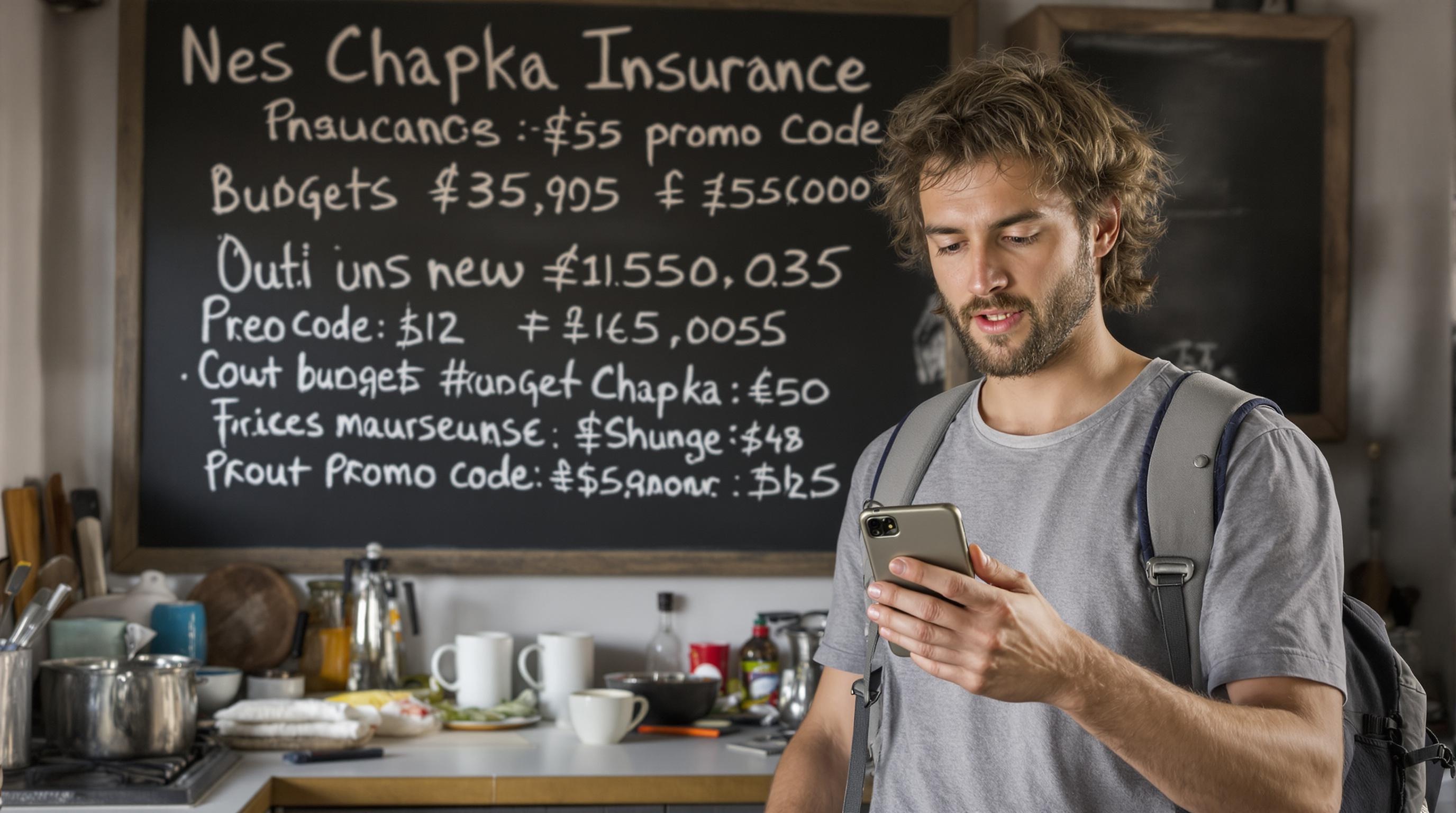 Routard comparant les prix Chapka avec un code promo dans une cuisine d'auberge