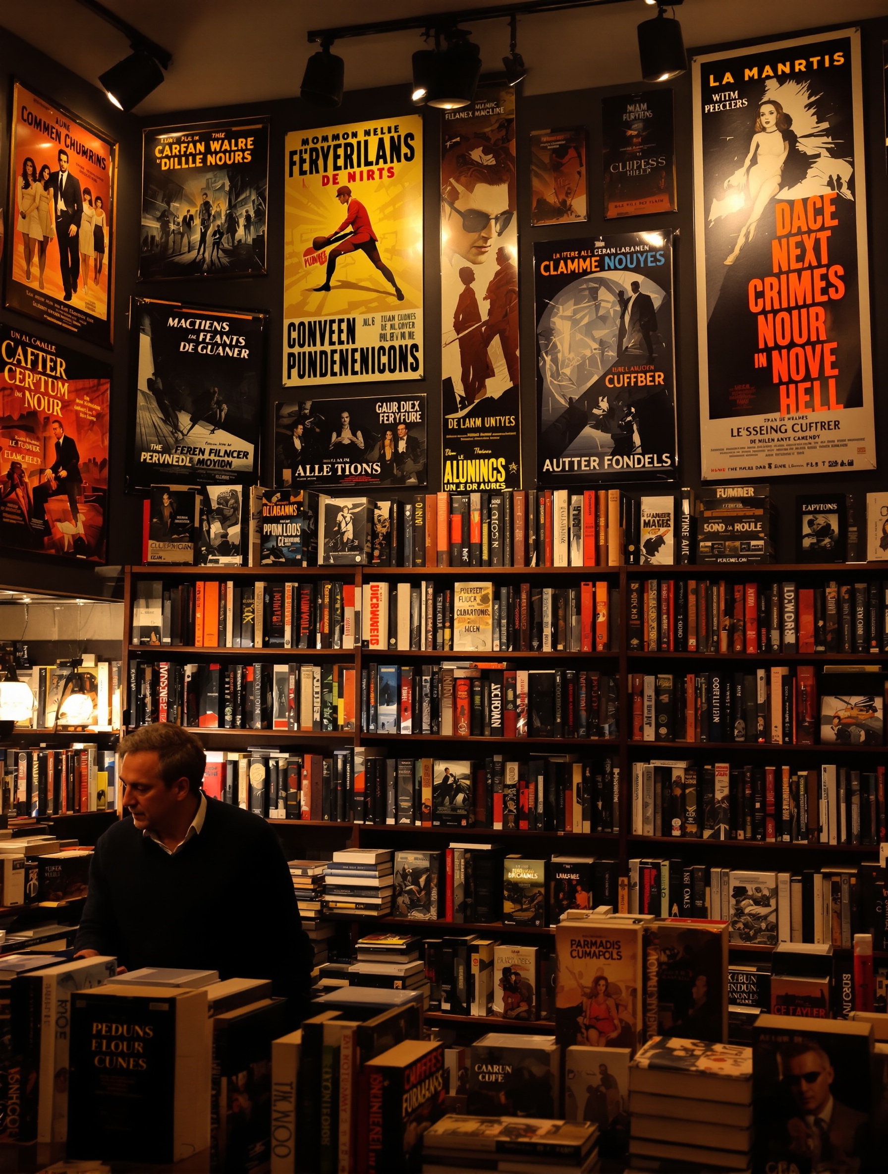Librairie polar à Lyon ambiance feutrée