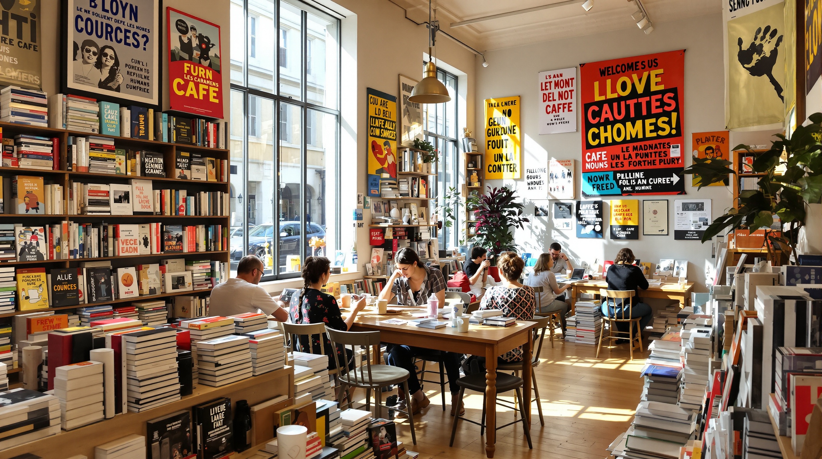 Librairie Terre des Livres à Lyon, ambiance engagée et associative