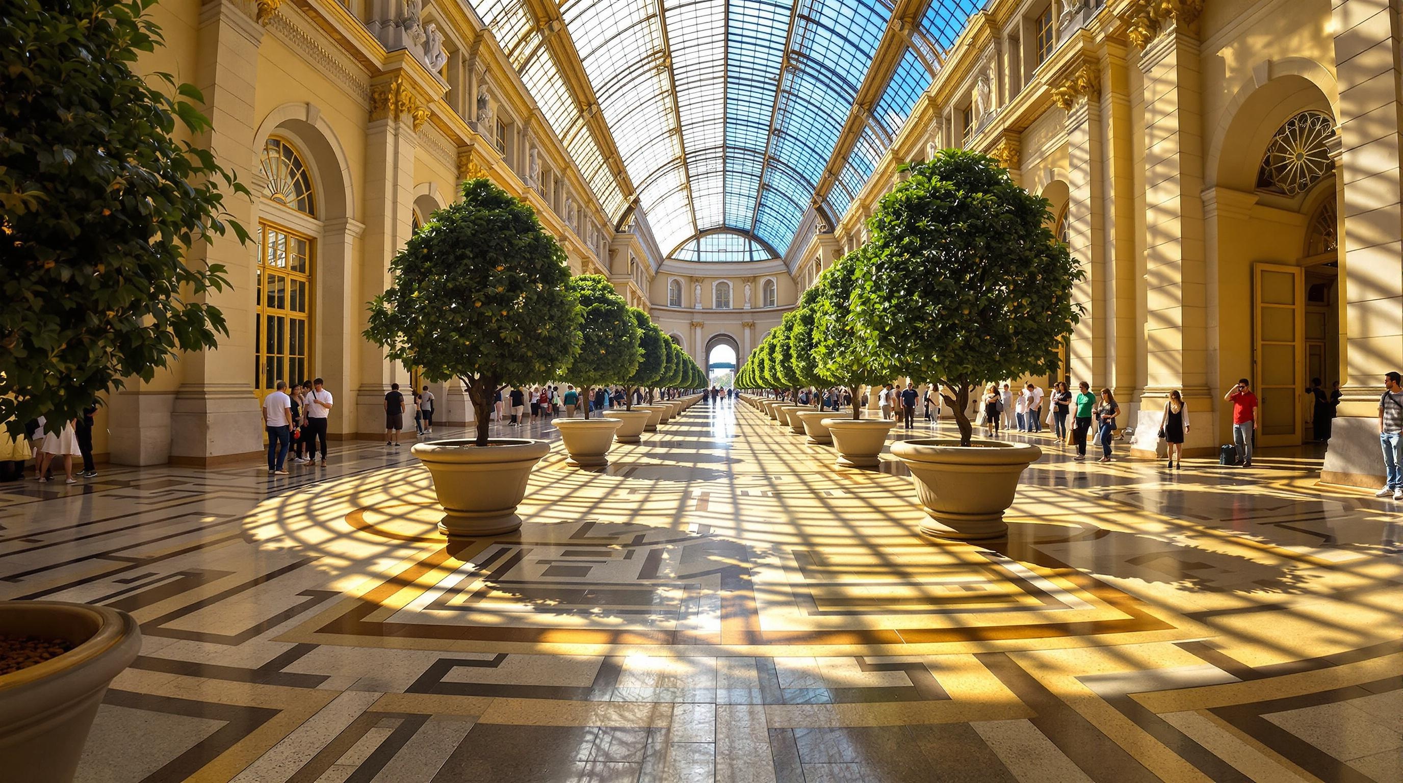 L’Orangerie perspective architecturale grandiose Versailles