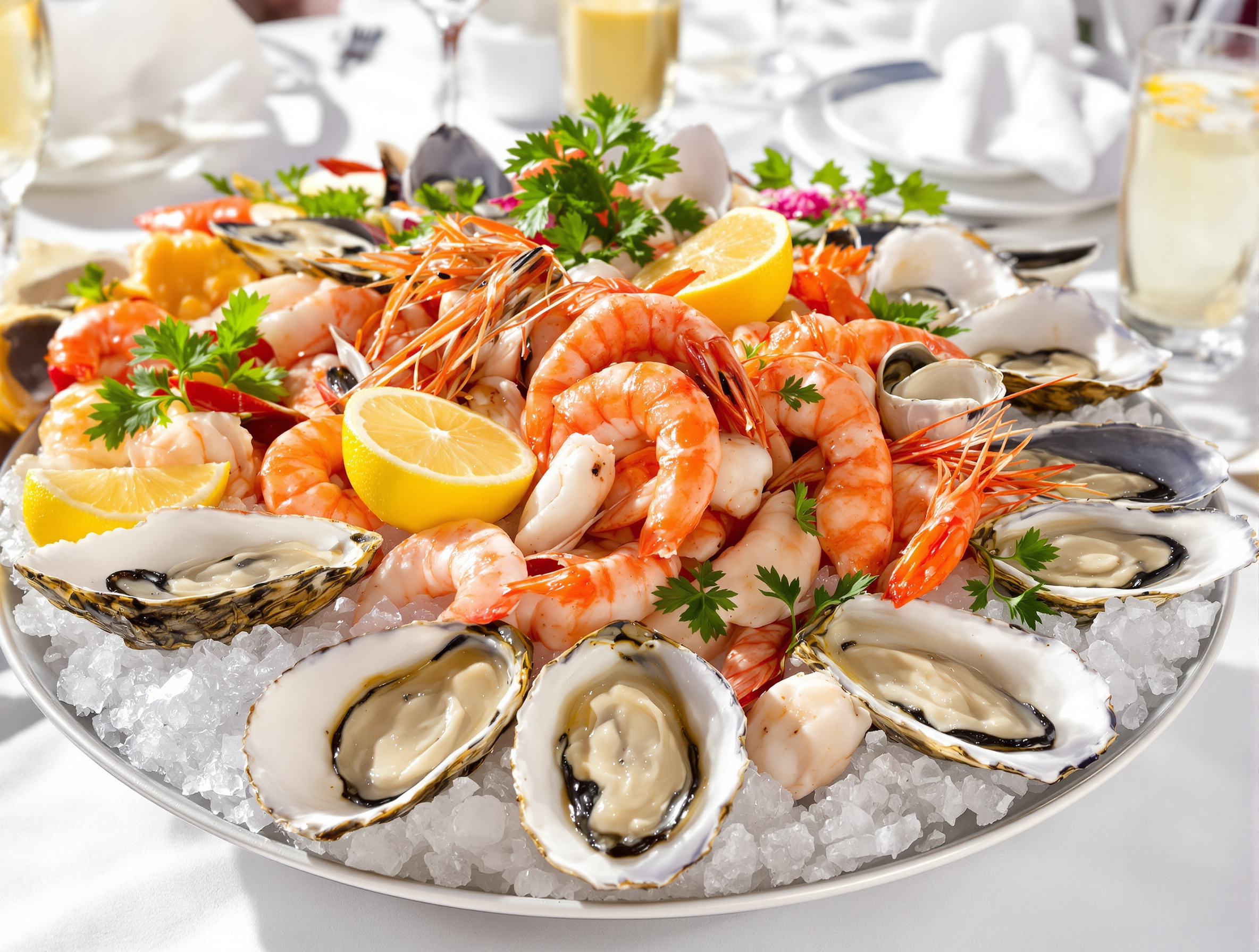 Plateau de fruits de mer aux Petits Poissons