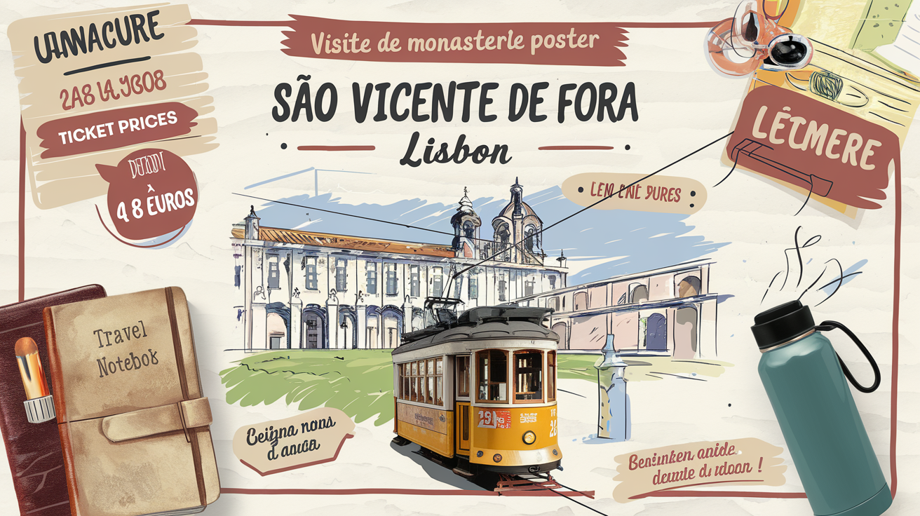 Résumé de la visite du Monastère de São Vicente de Fora avec plan, horaires et tarifs