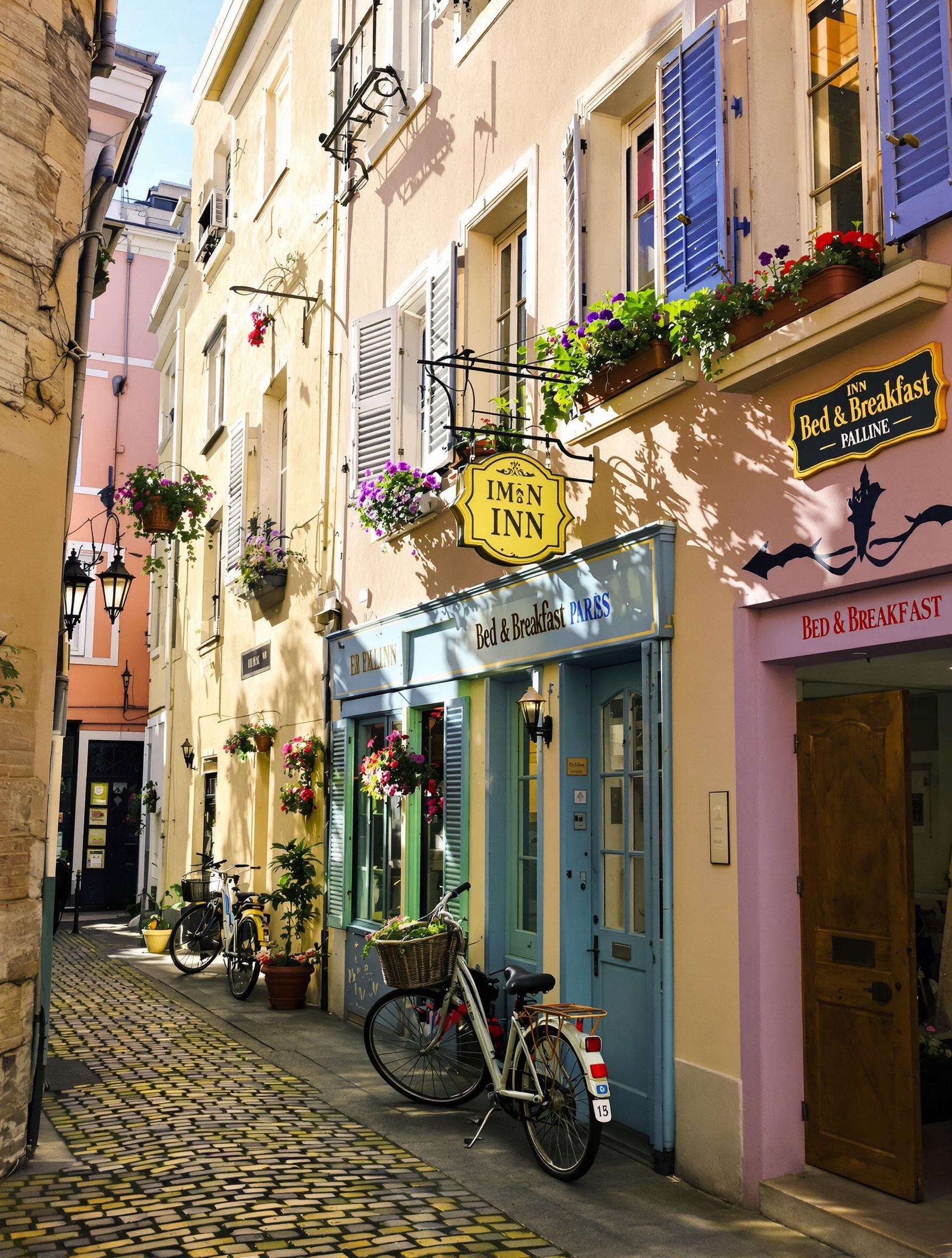 Auberge ruelle Bastille B&B vélos matin Paris