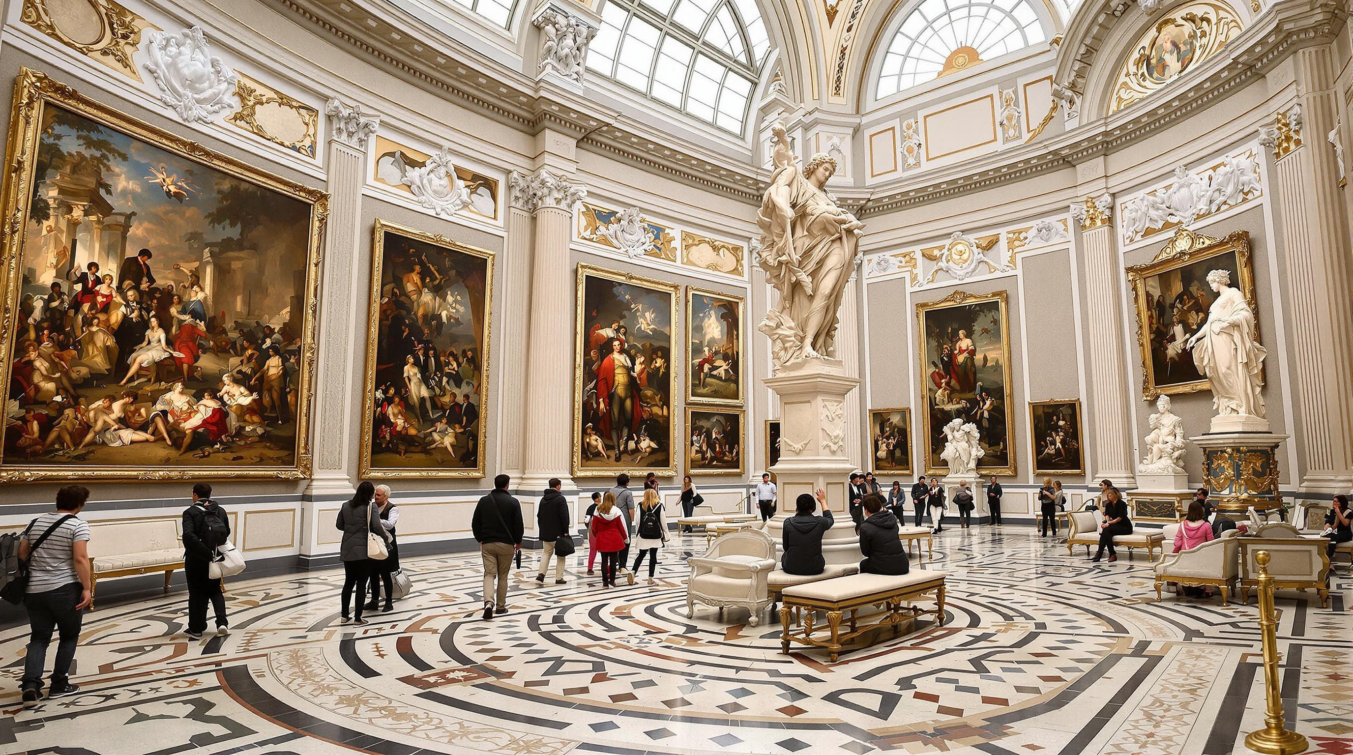 Salle permanente du Petit Palais, chefs-d'œuvre XVIIIe-XIXe, sculptures et mobilier Belle Époque