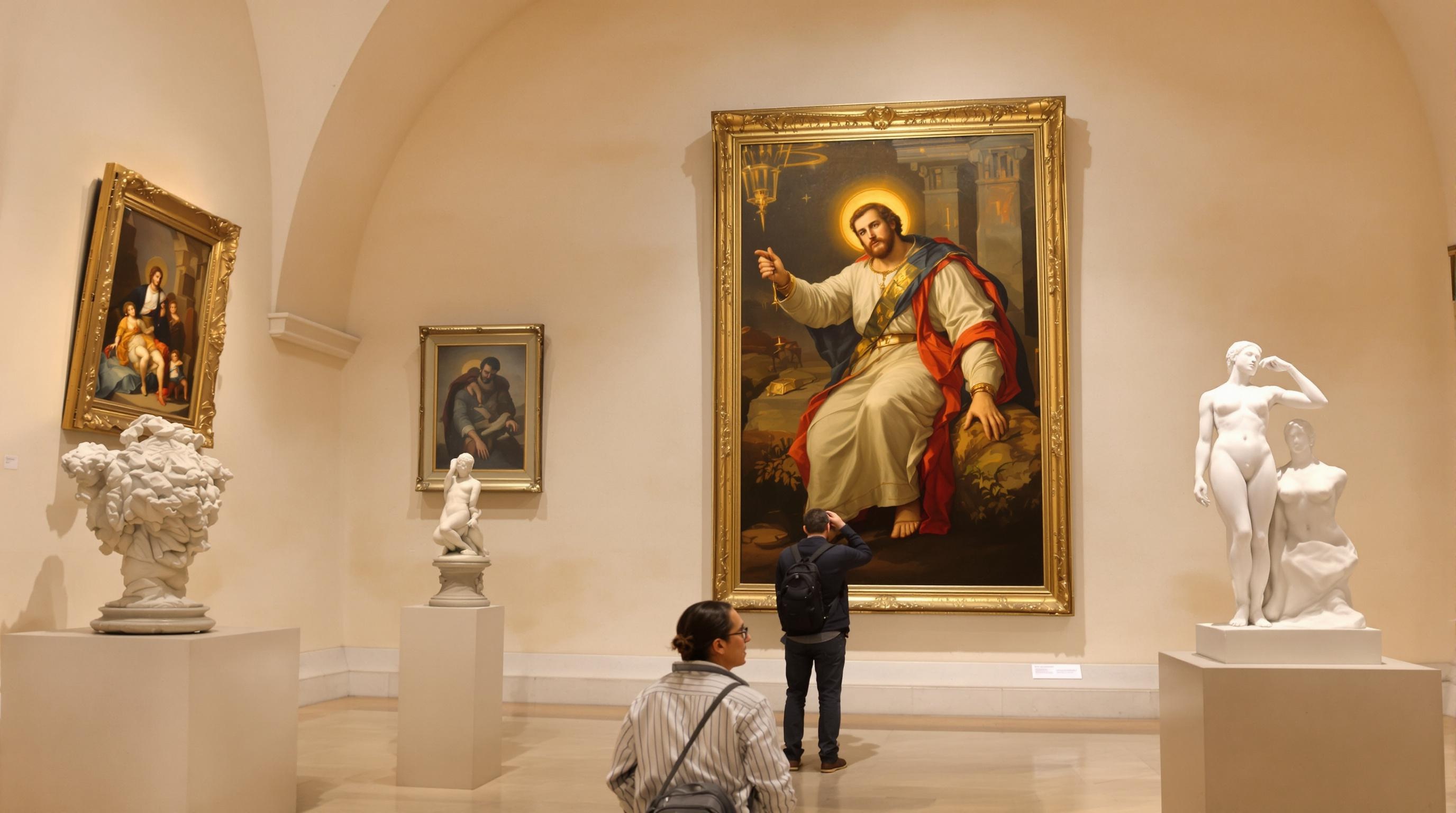 Salle musée Novecento Castel Sant'Elmo XIXe siècle