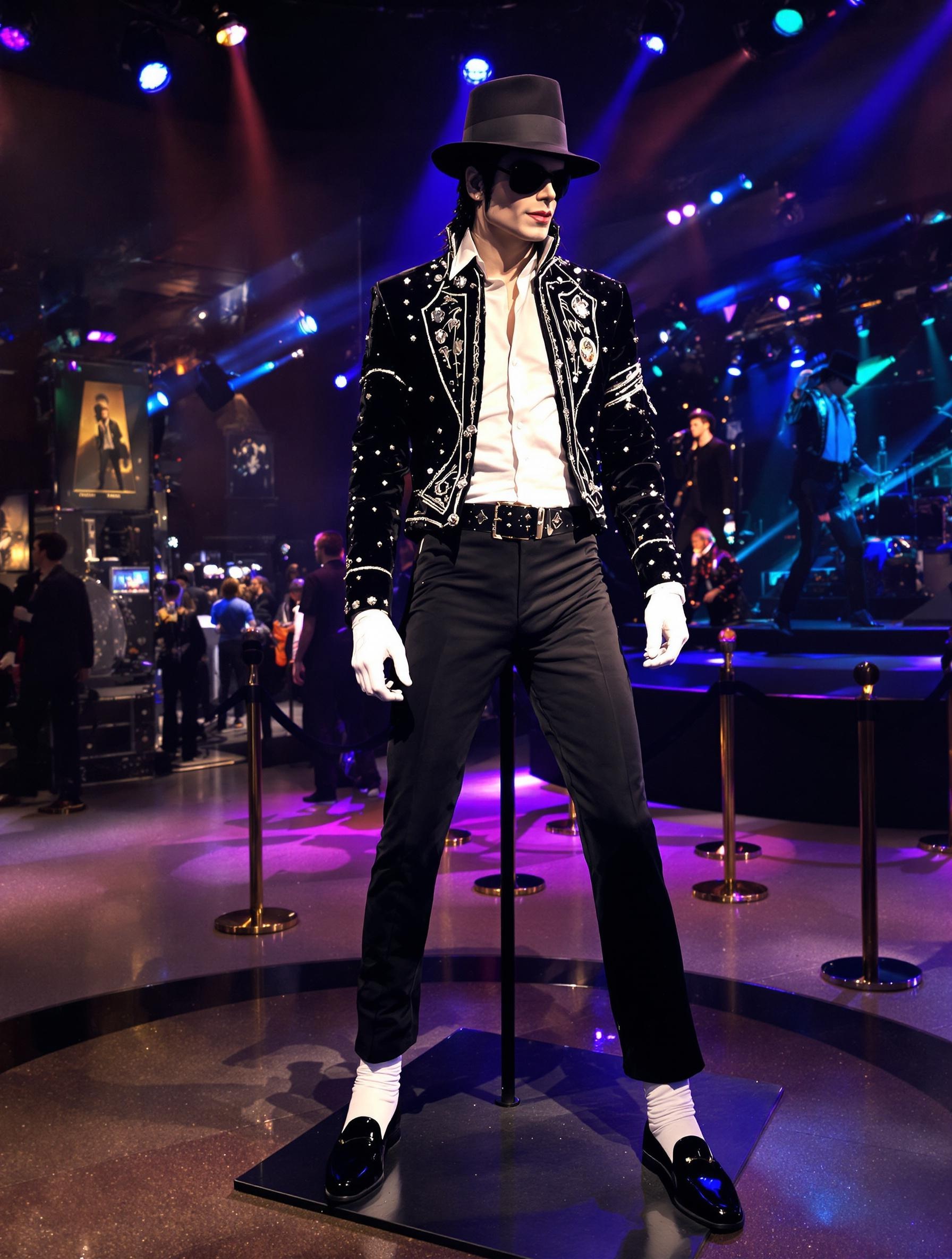 Statue de cire Michael Jackson Moonwalk Musée Grévin