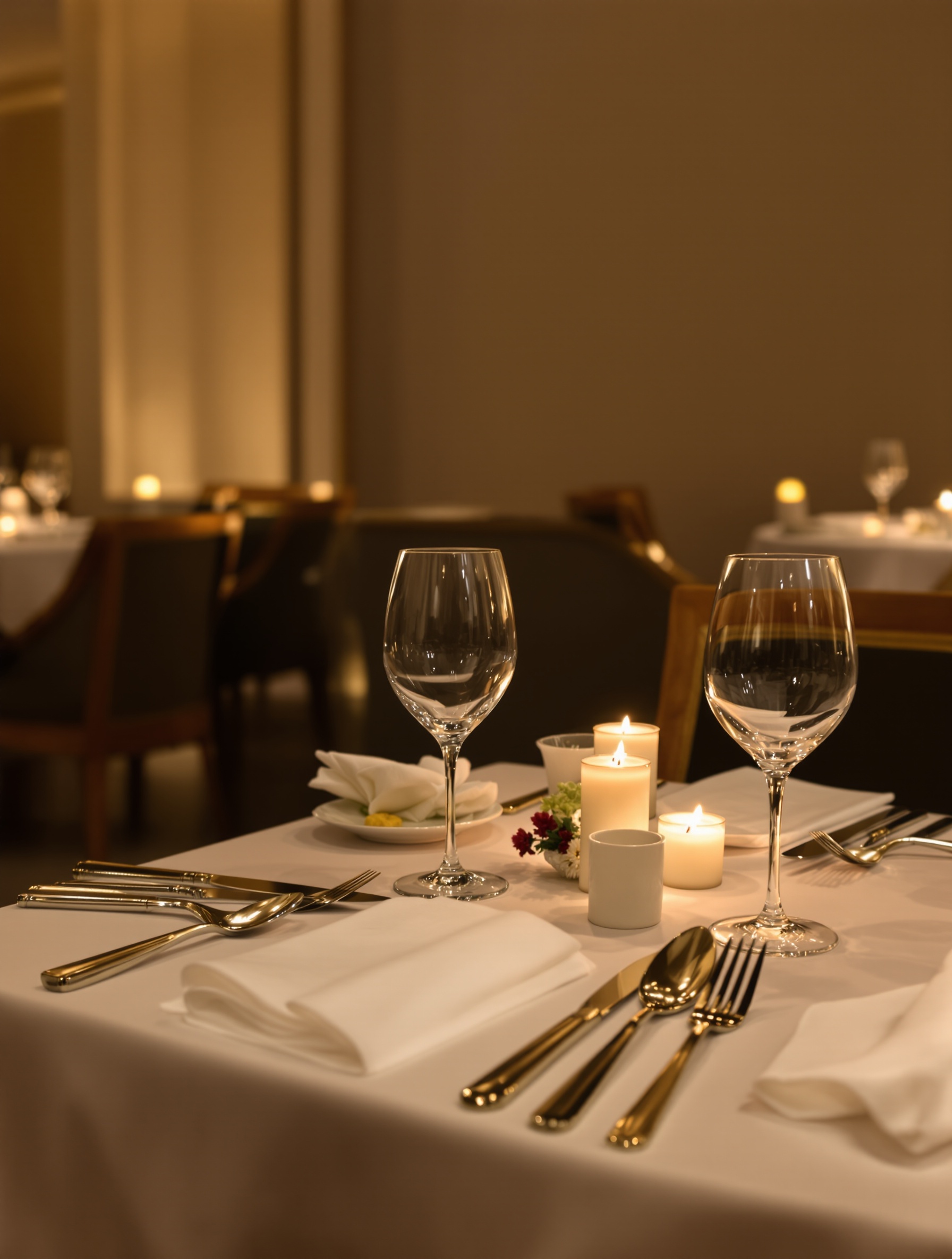 Table romantique restaurant l'Empreinte Villeurbanne