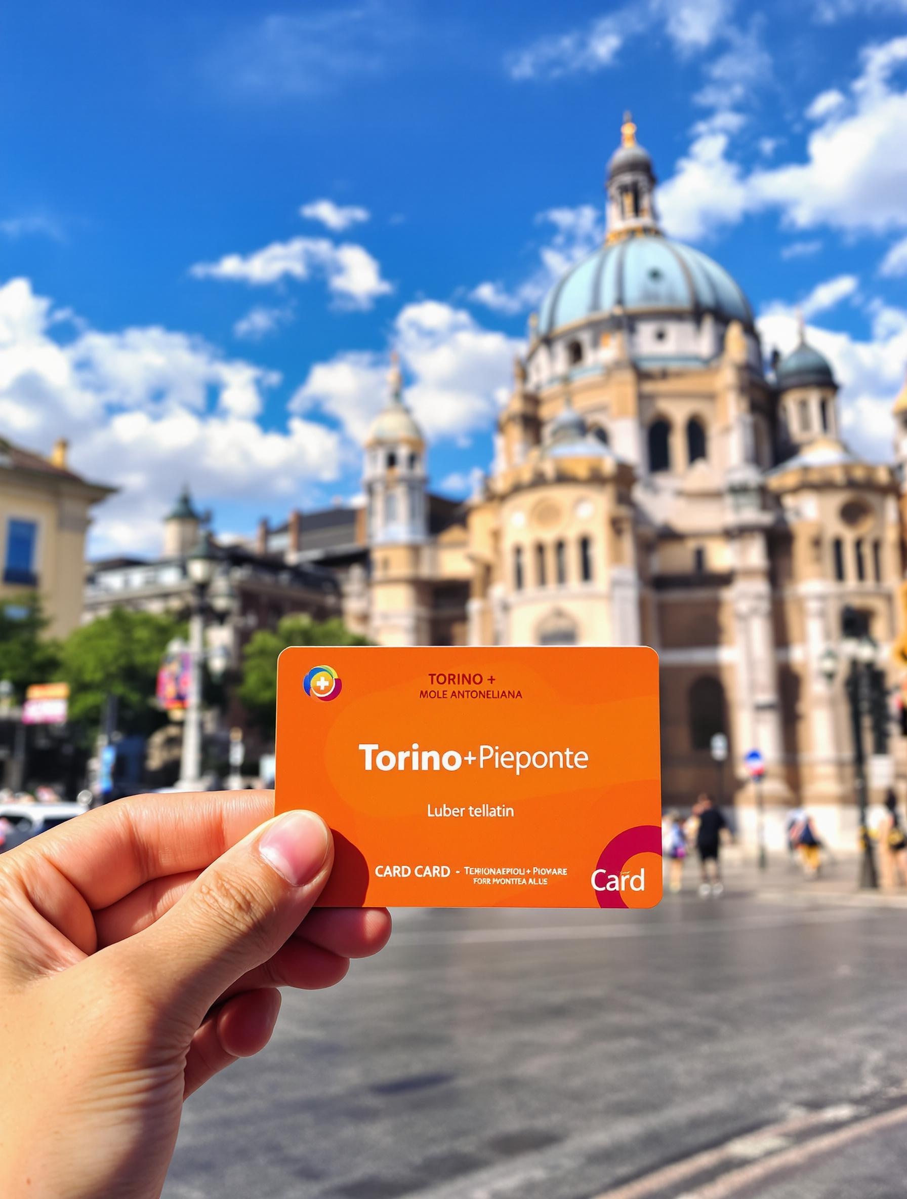 Exemple Torino+Piemonte Card devant Mole Antonelliana