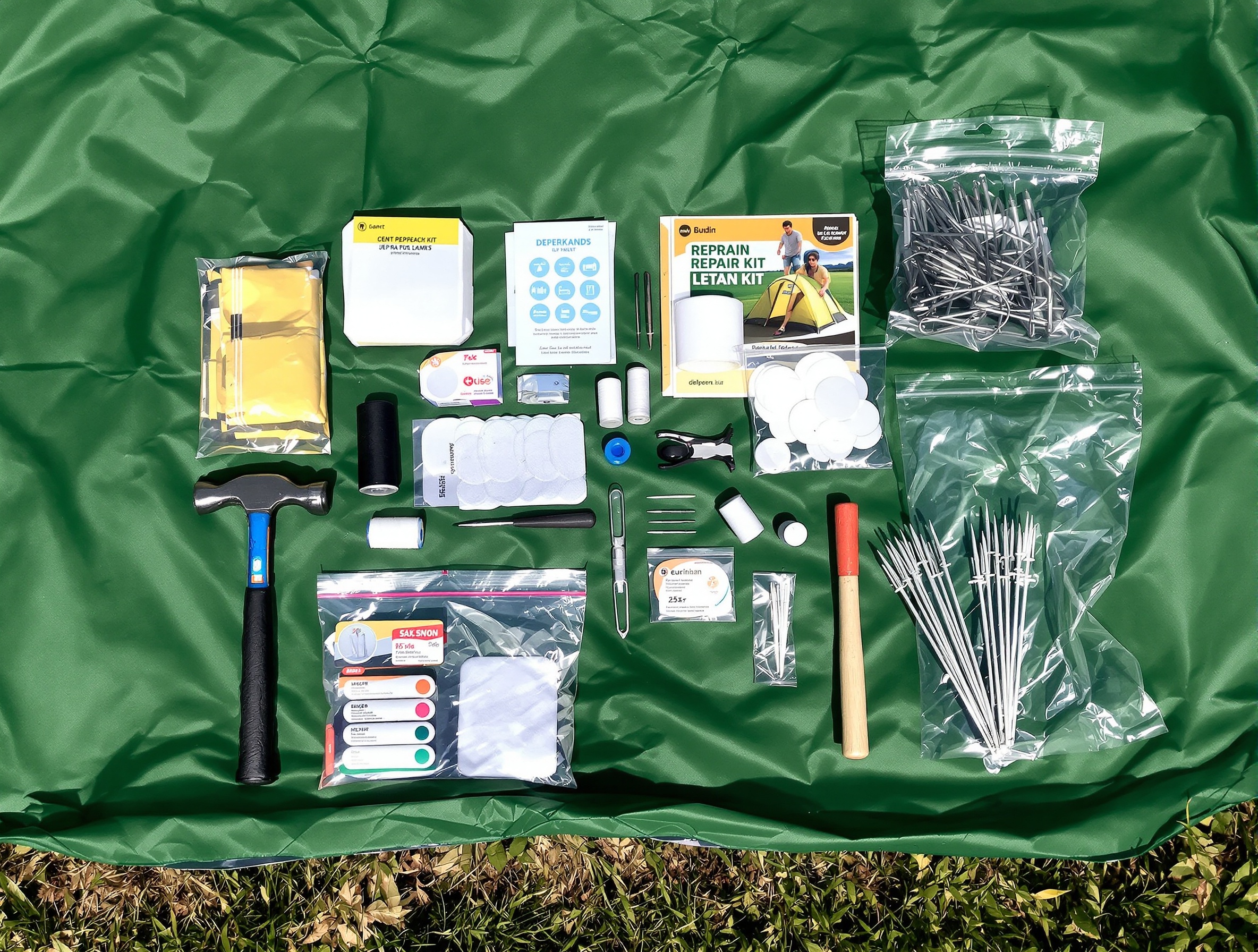 Trousse réparation tente complète pour camping nomade