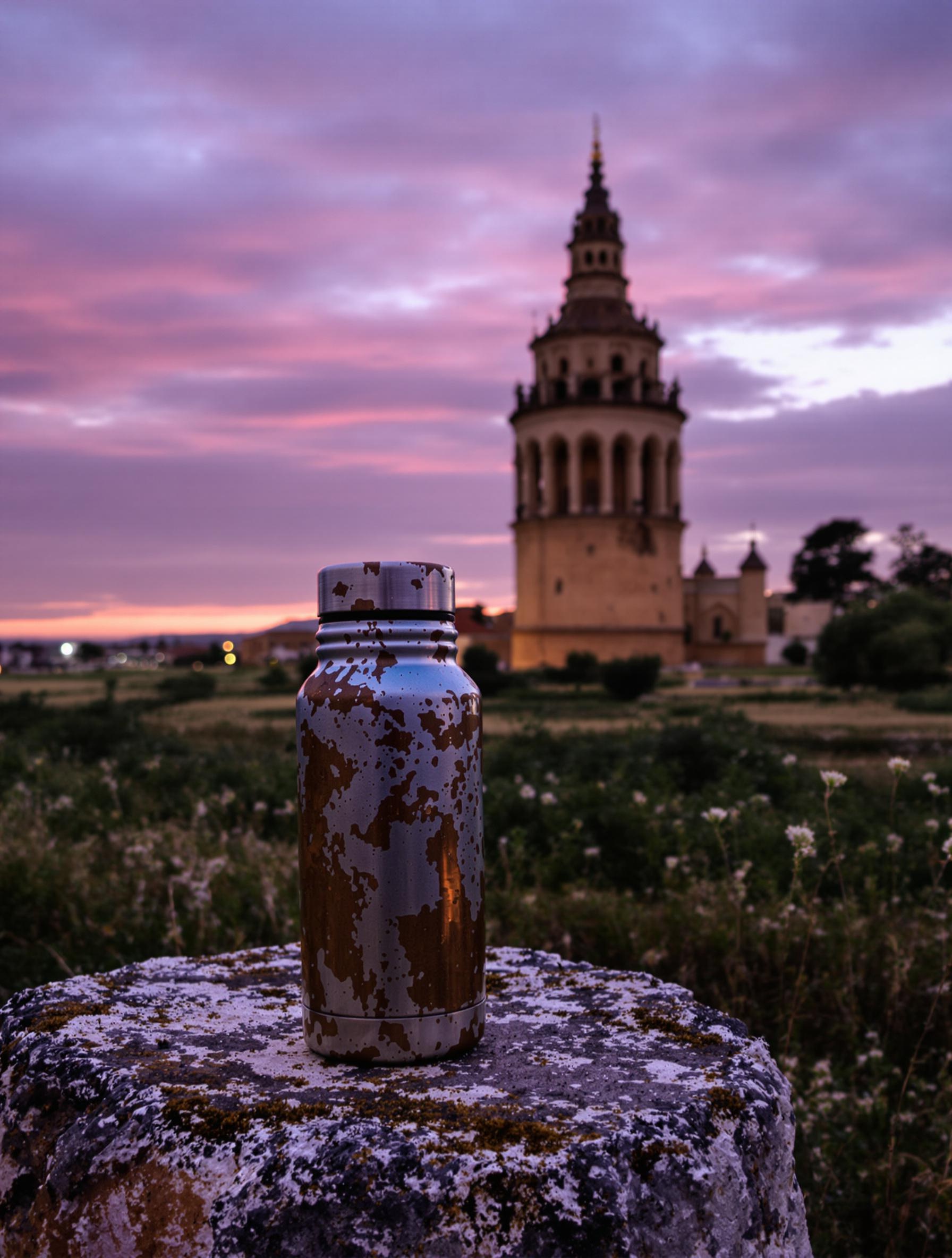 La Giralda au crépuscule, baignée d’une lumière mystérieuse.