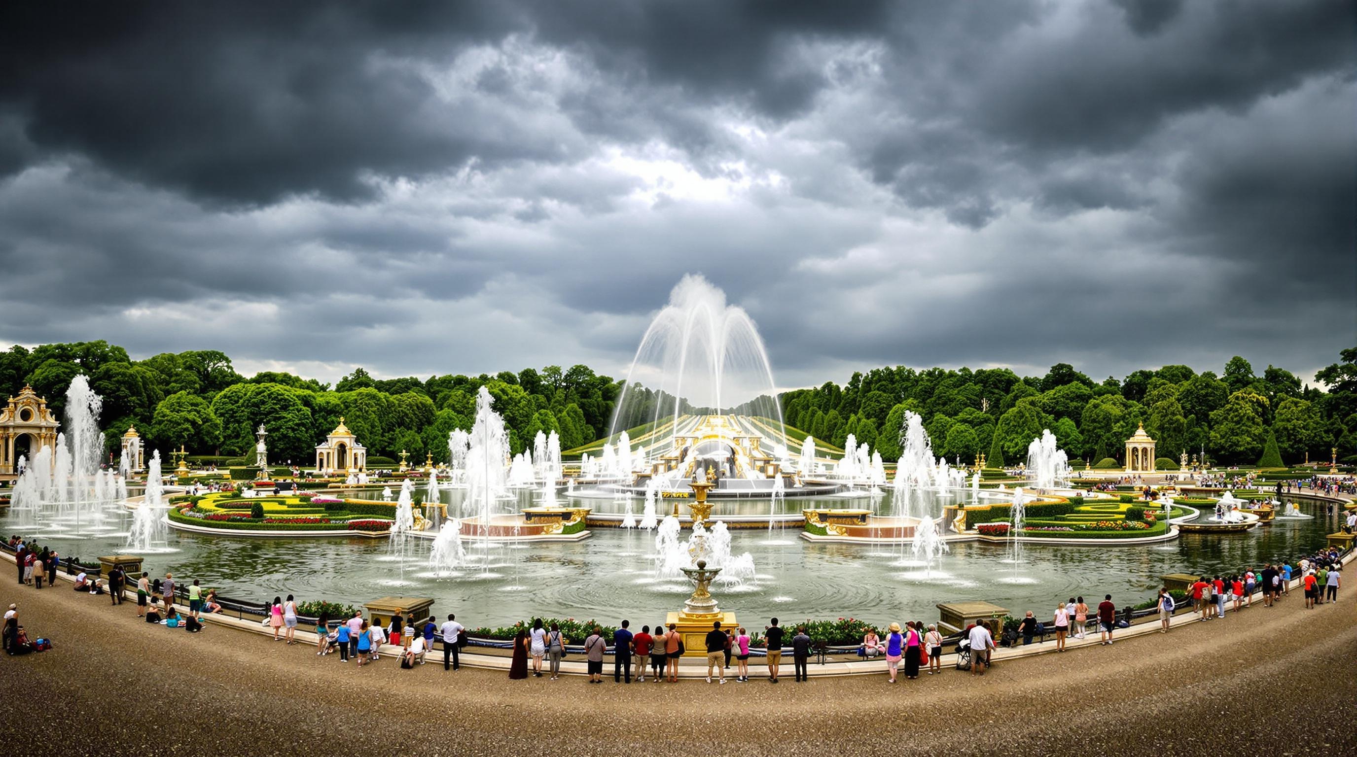 Bosquets emblématiques et fontaines en action à Versailles